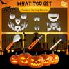 Schwarze Katze Ausstecher Halloween Kürbisschnitzset Edelstahl Set DIY Hexe Jack O Lantern Werkzeug zum Dekorieren Backen Geschenk Glatt