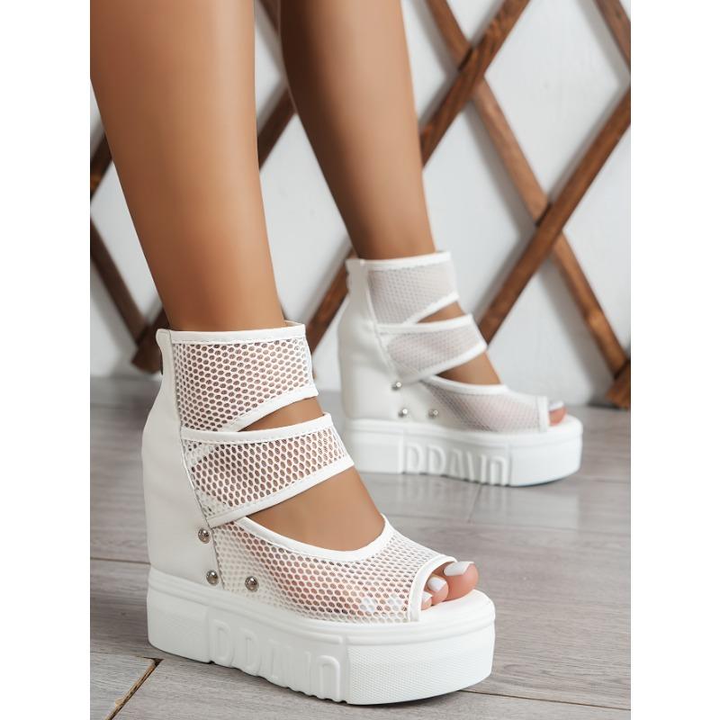 Damen Winter Pelzige Rutschfeste Plateau-Sneaker/Stiefel - Dicke Plateau-Höhenerhöhung