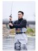 Shark Ultralight Waterproof Wading Pants with Rain Boots for Fishing