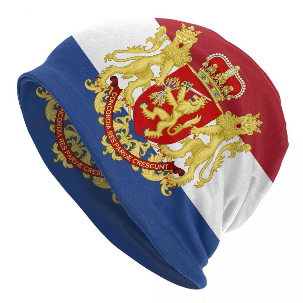 Netherlands Flag Bonnet Hats Street Knitting Hat For Unisex Women Warm Winter Holland Flag Skullies Beanies Caps