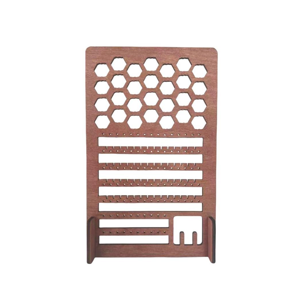 Pegboard Jewelry Display Wood Standing Accessory Organizer Screen Countertop Display- Perfect for Jewelry and Other Small Accessories