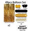 Geburtstagsparty Dekoration Happy Birthday Buchstabenbanner Polyester Ballon Geeignet für Frauen- und Männergeburtstagspartys