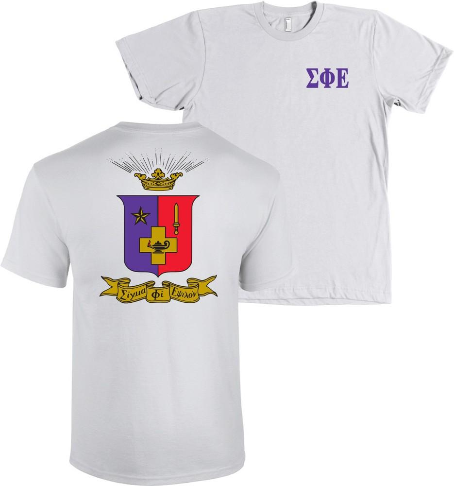 Футболка Bella + Canvas Sigma Phi Epsilon SigEp Герб - НОВАЯ Унисекс XXL