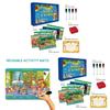 Search And Find Preschool Learning Activity Mat With Reusable Flashcards For Early Education