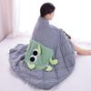 Cartoon Plush Toy Pillow Blanket Combo For Sofa Bed Office Nap Gift Doll Adults