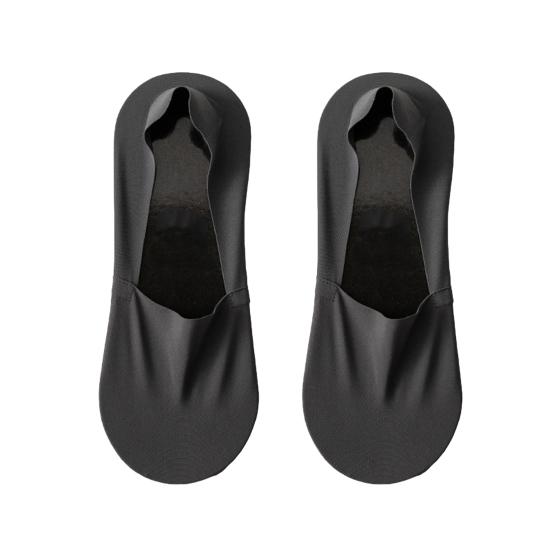 1 Pair Men Low Cut Socks Non-slip Breathable Sweat-Absorbent Shallow Mouth Cotton Socks Summer Stretchy Solid Color No Show Socks