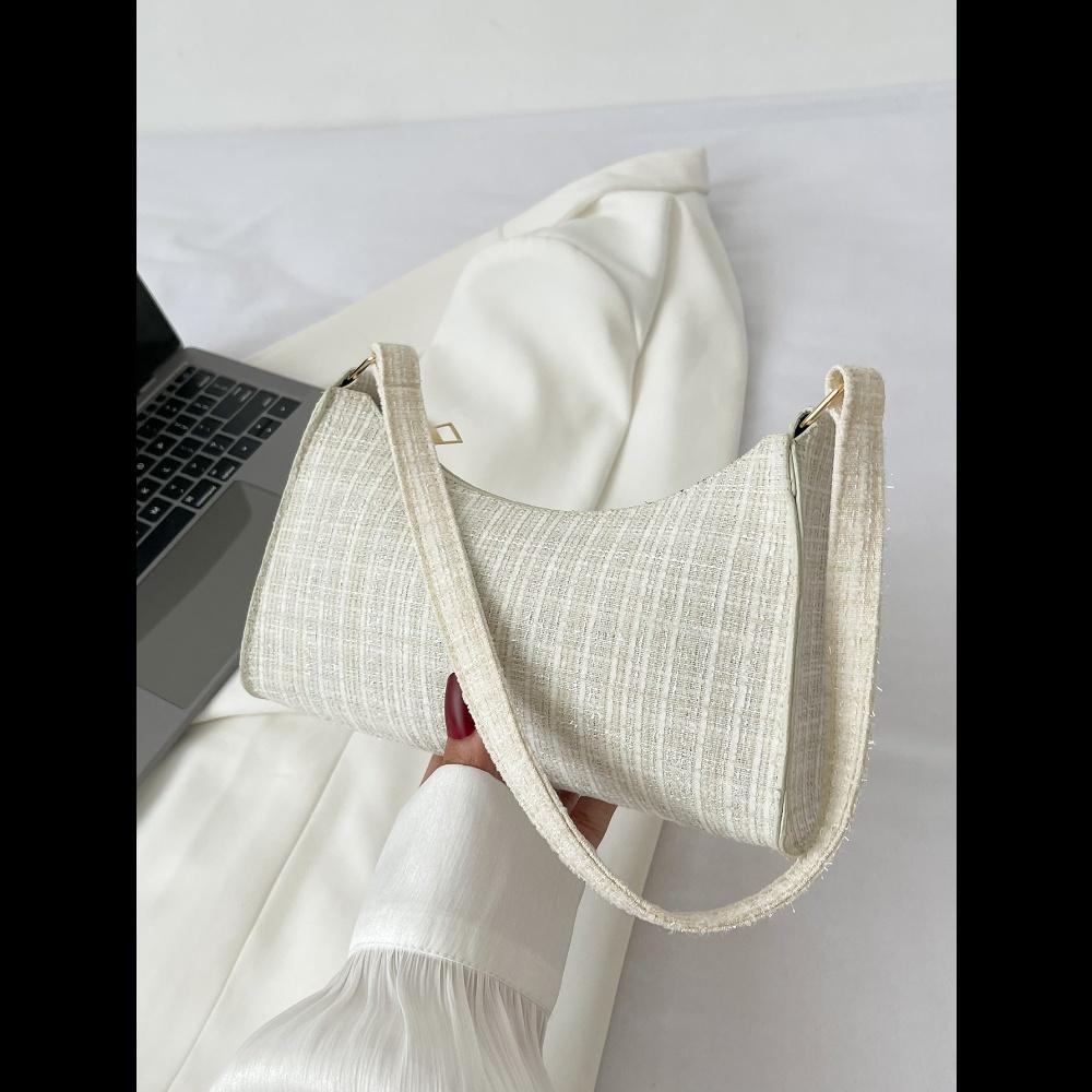 Colorblock Plaid Pattern Bag Handbag, Shoulder Bag Minimalist, Casual Lightweight, Portable For Women Girl Gift Bag, Work, Business