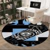 1PC round rug City Football Club Printed Round Area Rug ,Rug For Home Office, Round Chair Rug, Decorative Carpet Fan gifts Christmas gift