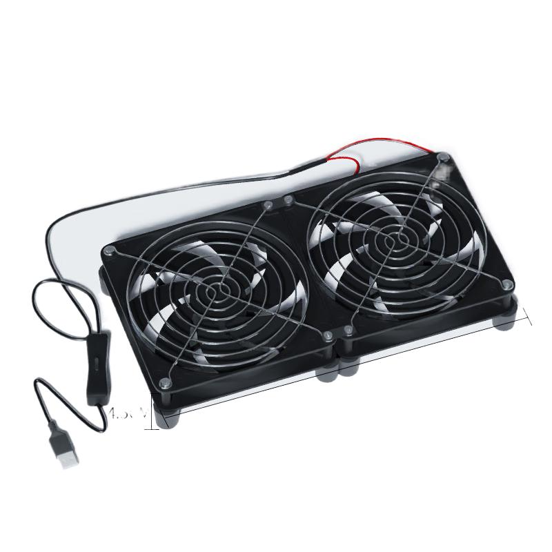 Lilang Dual 12cm USB 5V Chassis Cooling Fan