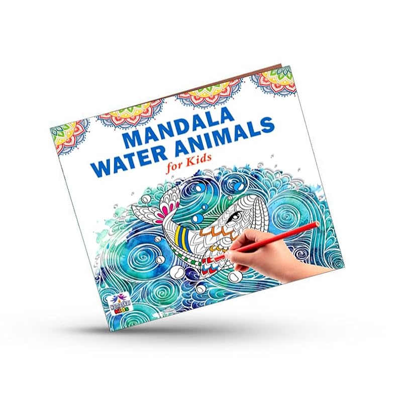 Mandala Sea Animals Art ing Book for Kids | OceanThemed Mandala Designs to Enhance Art ing, Drawing & Focus | High Quality Premium Paper