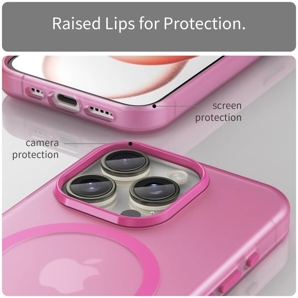 Luxury Magnetic Wireless Charge For Magsafe Case For 16E 16 15 14 13 12 11 Pro Max Plus Shockproof Matte TPU Bumper Cover