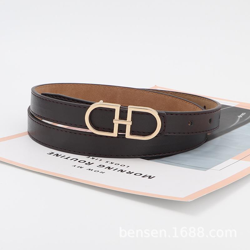 Versatile Decorative Women Slim Leather Belt Narrow Strap Dresses Shirts Skinny