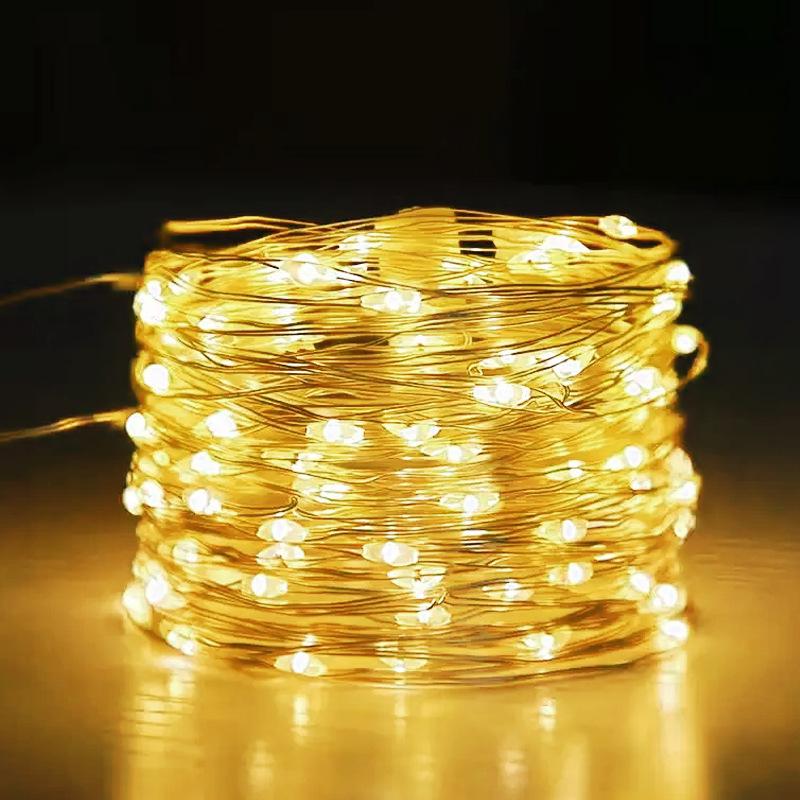 

LED Solar Copper Wire Outdoor String Lights for Camping & Decoration 5m 50 LEDs + 2m Tail
