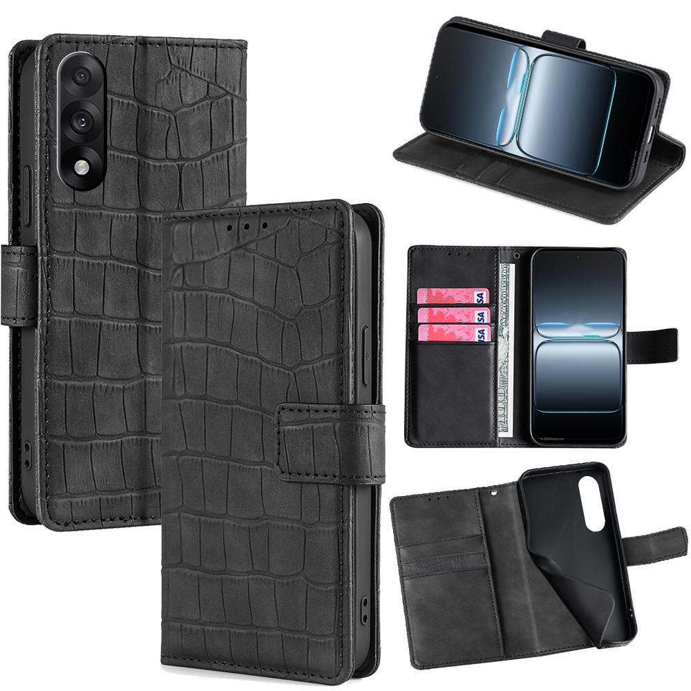 For OnePlus Ace 5 Ultra 5G Case Crocodile Texture PU Leather Phone Cover