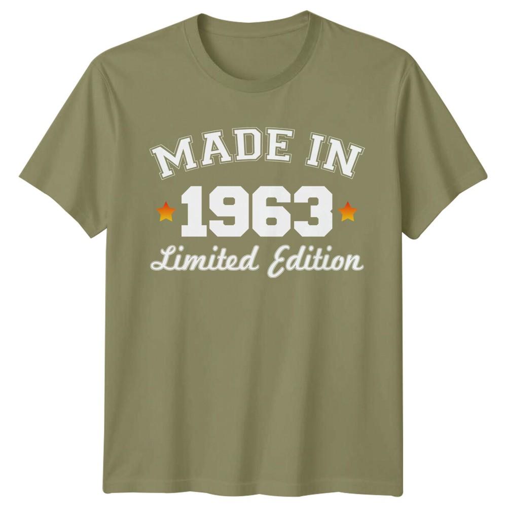 Made In 1963 Unisexs T Shirt 63rd Birthday Gift Vintage Limited Edition