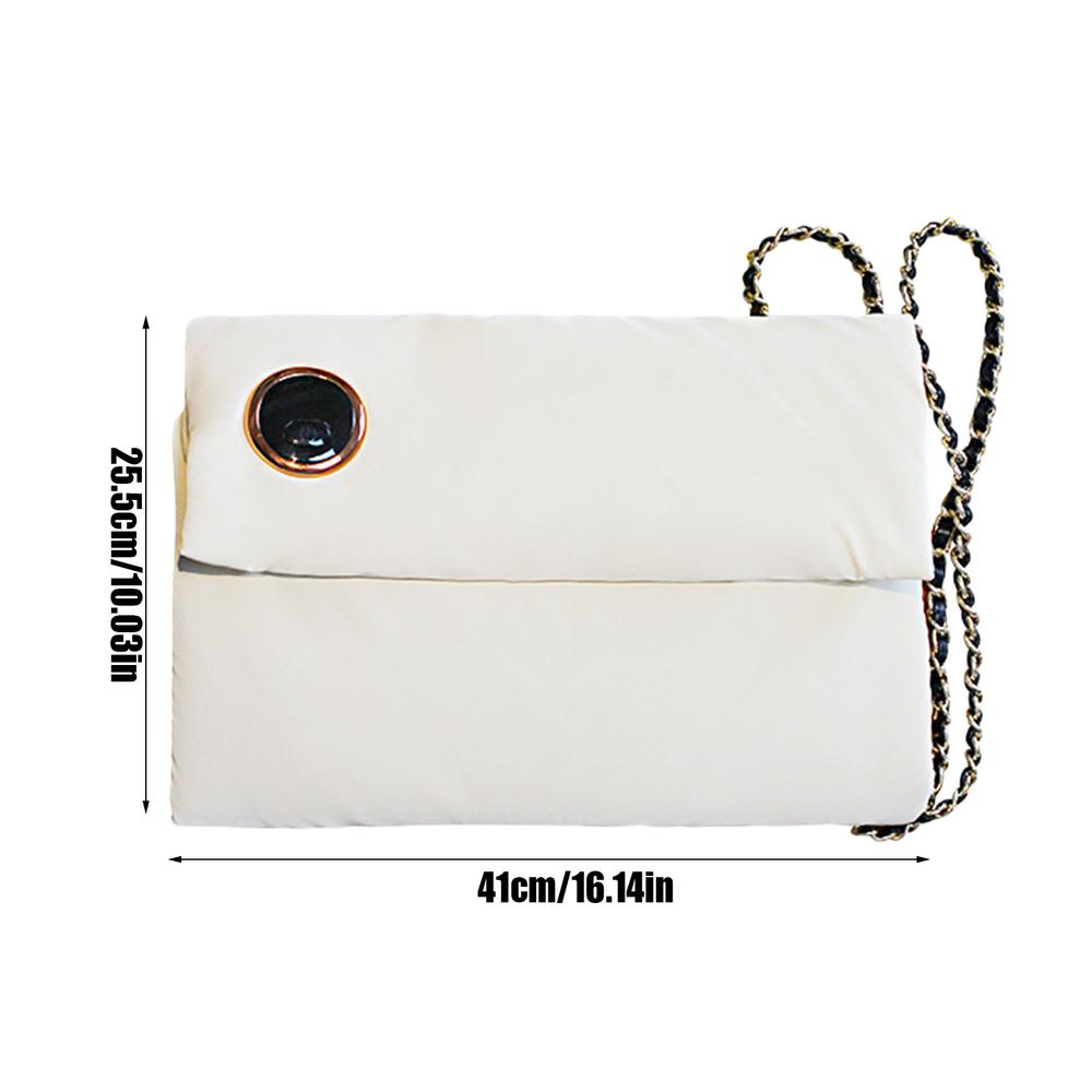 

Hand Warmers Rechargeable Hand Muff Warmer With Strap Double-Sided Heating Fast Heated Hand Muff USB Rechargeable For Women Men розовый