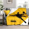 3d fotbal fotbal sportovní silueta vzor manta potah na rozkládací pohovku měkká deka kostkovaná měkká teplá flanel přehazovací deky ventilátory dárek