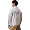 Calvin Klein Outdoor Casual Commuter Two-Way Zipper Collar Shirt Jacket Men Jacket Galaxy-Gray J325366-PC8