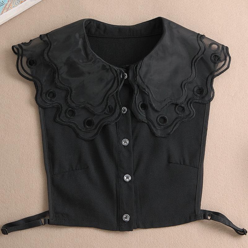 Perfekte Übereinstimmung Weißer Falscher Kragen Spitze Falscher Kragen Hemd Abnehmbare Kragen Für Frauen Falsche Bluse Halsbekleidung Bekleidungszubehör Nep Kragen