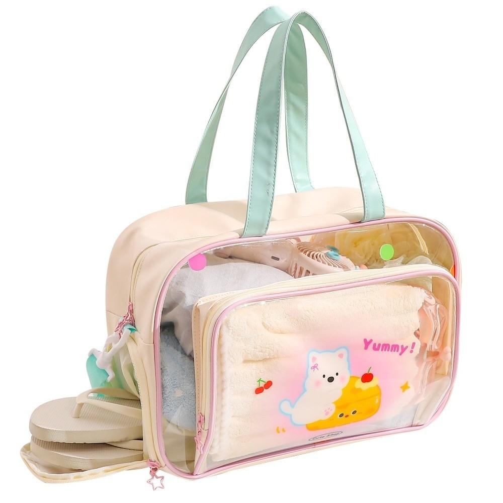 Wet Dry Separation Swim Handbag Shoe Compartment Travel Beach Bag Girls Toiletry Bag Outdoor Use