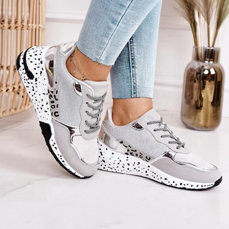 leopard flat sneakers