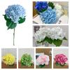 DIY Artificial Hydrangea Flower Silk Petal Lifelike Plants Simulation Flower  Home Decoration