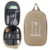 Tableware Storage Bag Large Capacity Zipper Closure Waterproof Portable Picnic Cookware Organizer Camping Supplies