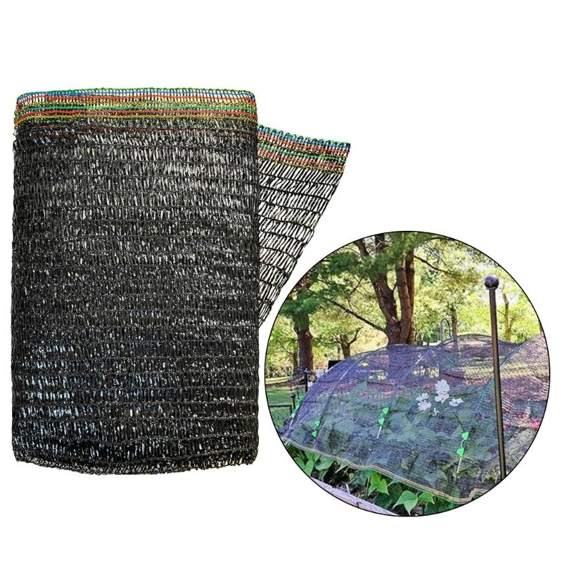 Breathable Sun Resistant Garden Shade Cloth Mesh For Vegetables Flowers Greenhouse Raised Beds Black Outdoor Plant Cover