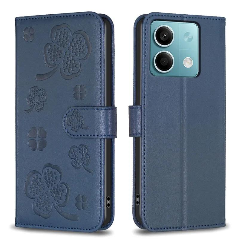 Wallet Flip Case on For Xiaomi Redmi Note 13 4G Classic Phone Leather Cases For Redmi Note13 4G 2024 Card Slot Back Cover Etui