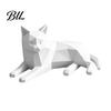 Cute Shelf Accents for Living Room 3D Printed Geometric Cat Figurine, Minimalist Desktop Sculpture Lovers, Simple Aesthetic Decor Nordic Style