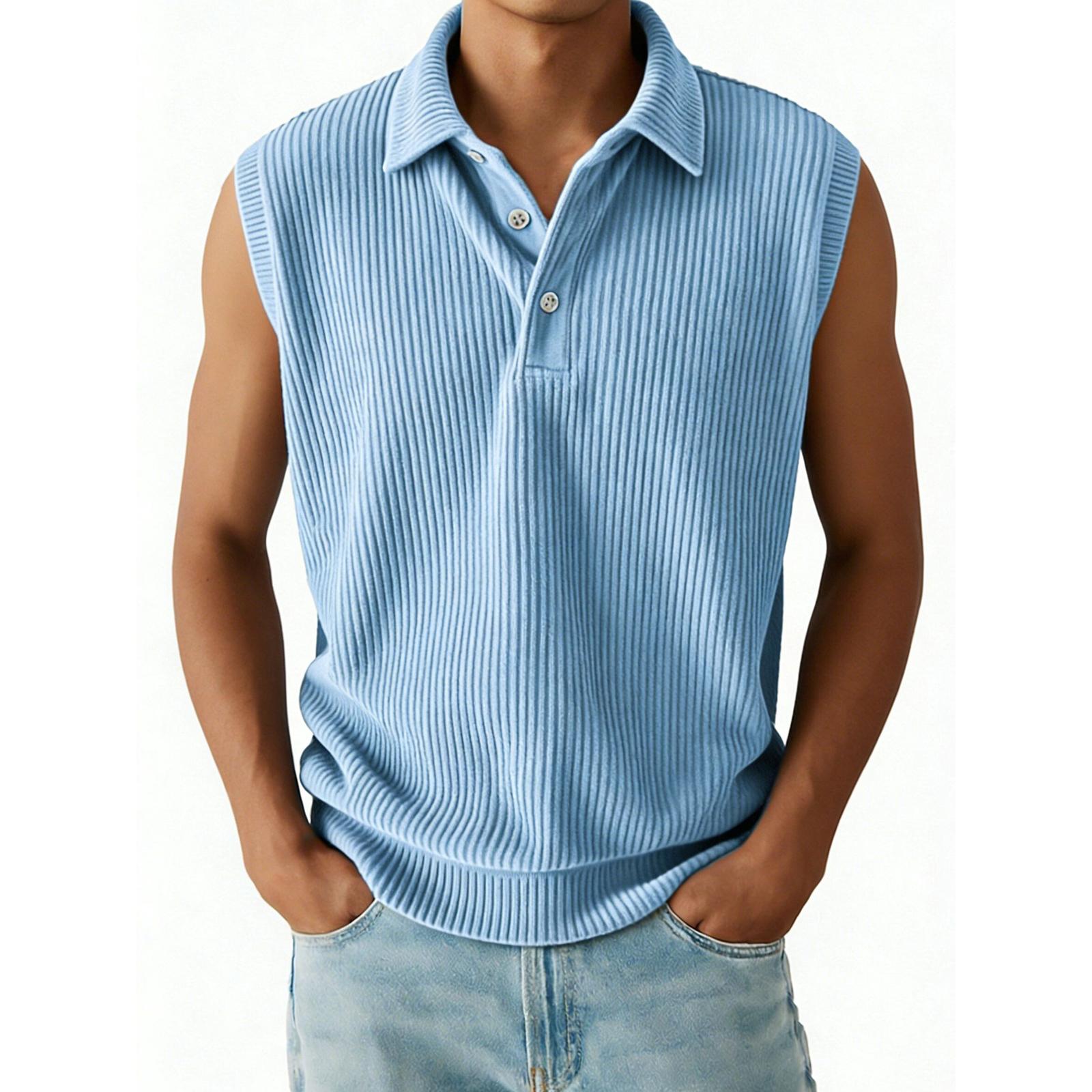 

Мужская спортивная майка однотонная повседневная свободная без рукавов XL