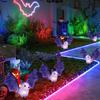 Yousheng Halloween Solar-Powered Bat Pathway Light Weather Proof 3D Purple Bat Figurine with Stake Outdoor Garden Night Light for Patio Yard Lawn