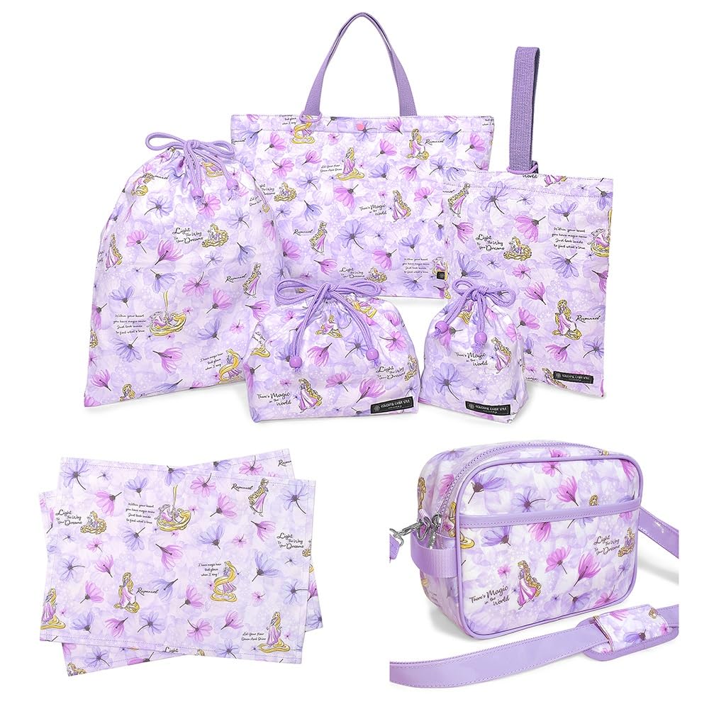 

COLORFUL CANDY STYLE Disney Entrance Series Exciting Kindergarten Set Kindergarten Shoe Gym Clothes Lunch Cup Girls Kindergarten/School 7-Piece /