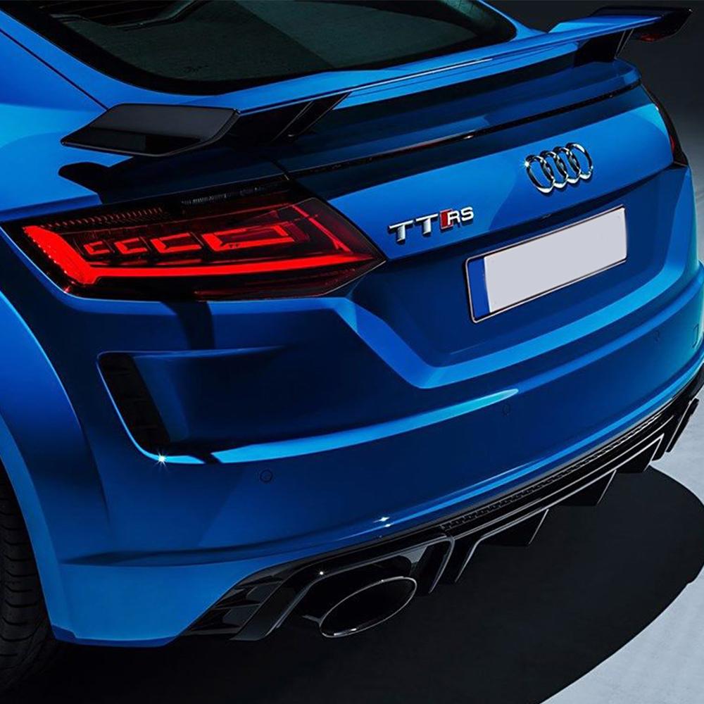 1pc Car Styling TTS TTRS Logo Side Body Rear Bumper Tail Trunk Sticker Decal For f2 TT Series TTRS TTS Car Replacement Badge