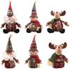 Cartoon Doll & Snowflake Plaid Christmas Tree Ornaments - Children's Holiday Gifts