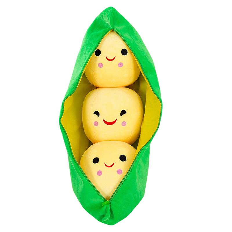 New Creative Pea Pod Plush Toy Funny Dutch Bean Doll Birthday Gift Girl Doll