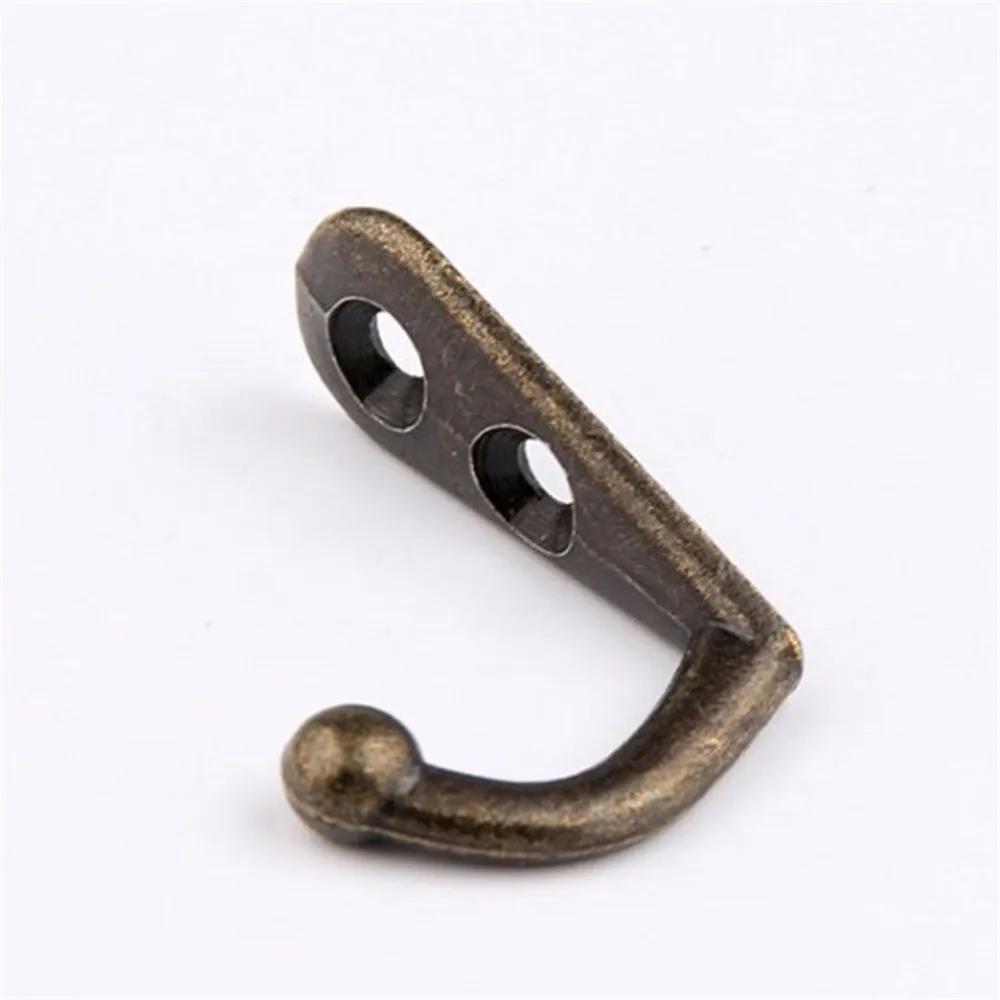Hot Sale 10pcs Antique Hooks Small Wall Hanger Buckle Horn Lock Clasp Hook Hasp Latch For Wooden Jewelry Box Furniture Hardware