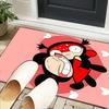 Heartfelt Love Cute Doll Office Rug Chair Mat, Game Carpet, Suitable for Front Door, Bedroom, Living Room, Desk, Holiday Gift