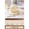 ZISIZ Cream Style Ceramic Noodle Bowl Collection