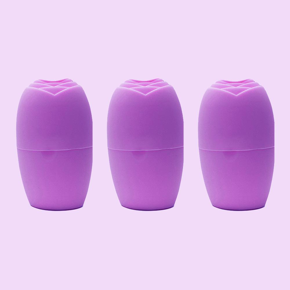 Women's Facial Beauty Rose Ice Pack Ice Tray Massage To Remove Puffiness Ice Mold Roller Massager Silicone Face Pack