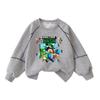 Men's Minecraft Crewneck Sweatshirt - Creeper & Steve Design for Kids