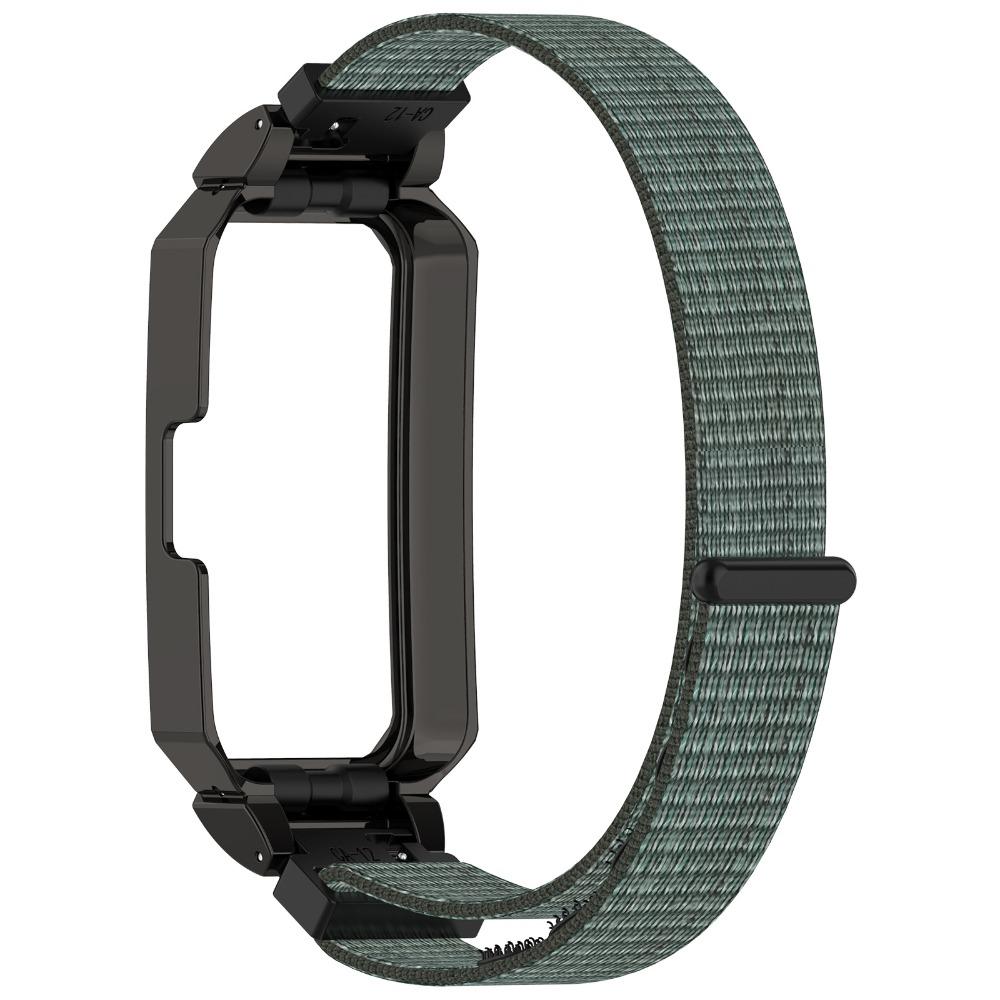New Nylon Loop Strap Replacement Adjustable Metal Frame Soft Watchband for Huawei Band 10/9/8 Smart Watch Accessories