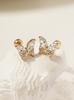Minimalpiercing 14K Shine Cubic Butterfly Piercing Earrings