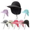 Face Neck Protection Bucket Hat Breathable Fisherman Hat New Sunscreen Hat Unisex