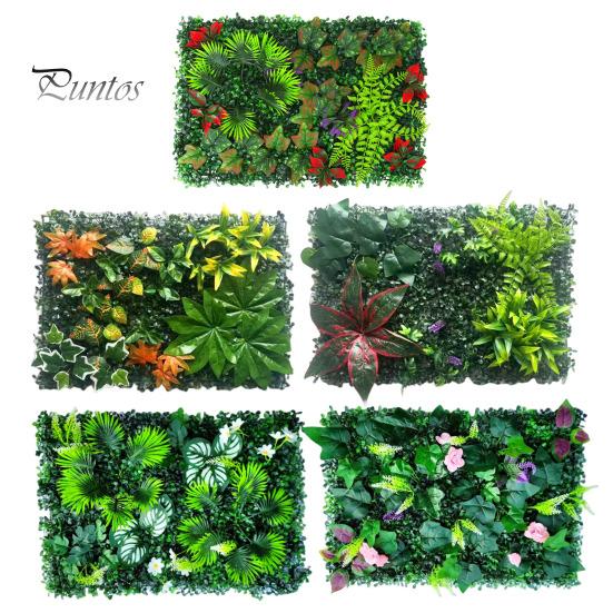 Decorative Privacy Screen 40x60CM Artificial Plants Wall Panel Realistic Fake Greenery Grass Backdrop Covering Decoration Indoor Outdoor Garden