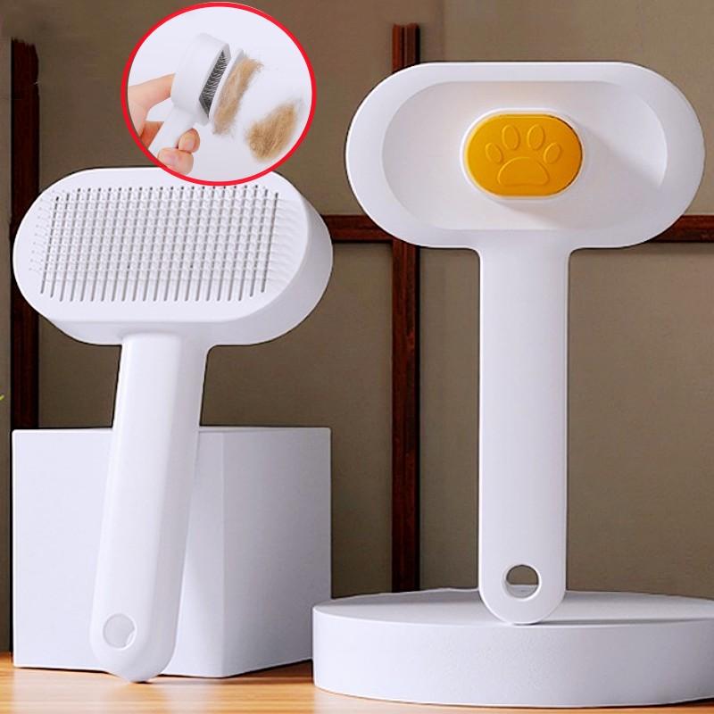 Self Cleaning Dog Brush One Button Automatic Pet Hair Remover Grooming Massage Comb For Cats Dogs Pet Supplies