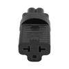 IEC320 C6 Male to Nema US 3Pin Female Power Adapter IEC320 C6 to NEMA 5‑15R 5‑20R 6‑15R 6‑20R Power