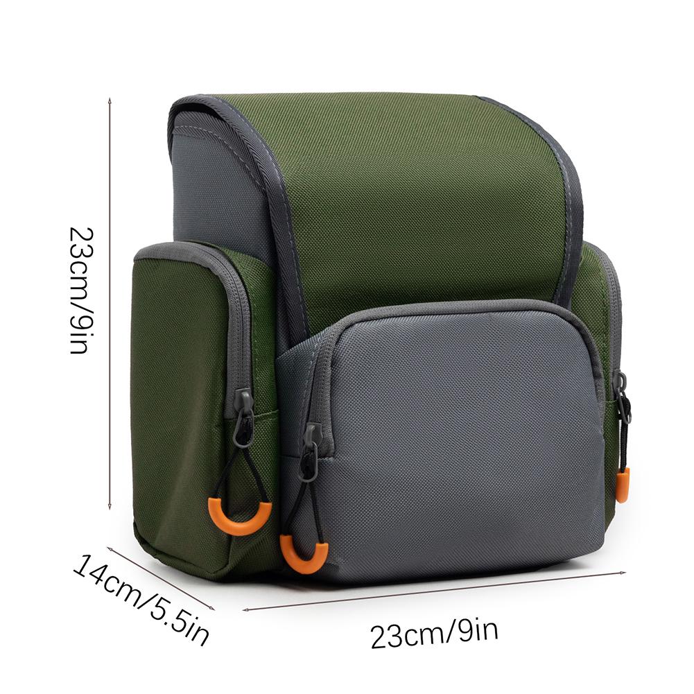 Binocular Harness Chest Pack with Rangefinder Waterproof Pouch Adjustable Large Capacity Bino Case for Outdoor Hunting Hiking зелёный