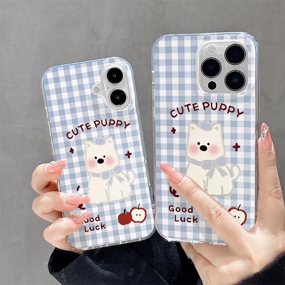 Painted Phone Case for iPhone 12 13 15 16 iPhone 16 12 13 14 15 Pro  14 15 16 Pro Max Coverage Shockproof Anti-Fingerprint Fresh Style Protective Case