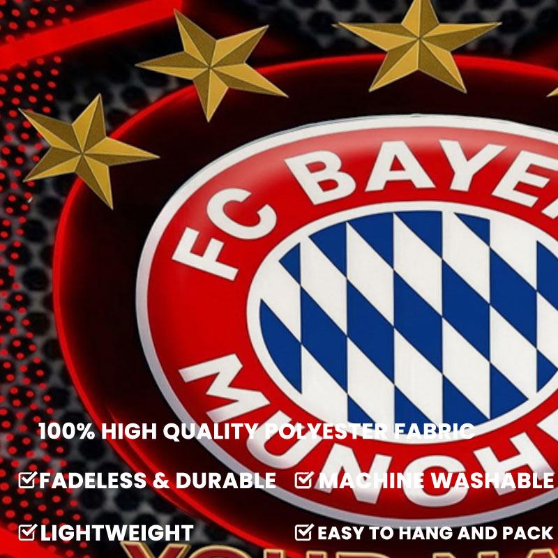 FC Bayern Munchen Custom Name Wall Tapestry Aesthetic Wall Hanging Printed Fabric Blanket Decorative Tapestries for Bedroom Living Room Home Decor